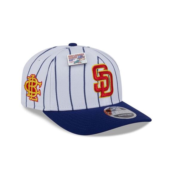 San Diego Padres Big League Chew Pinstripe New Era 9seventy Stretch Snap Cap - Picture 2 of 13